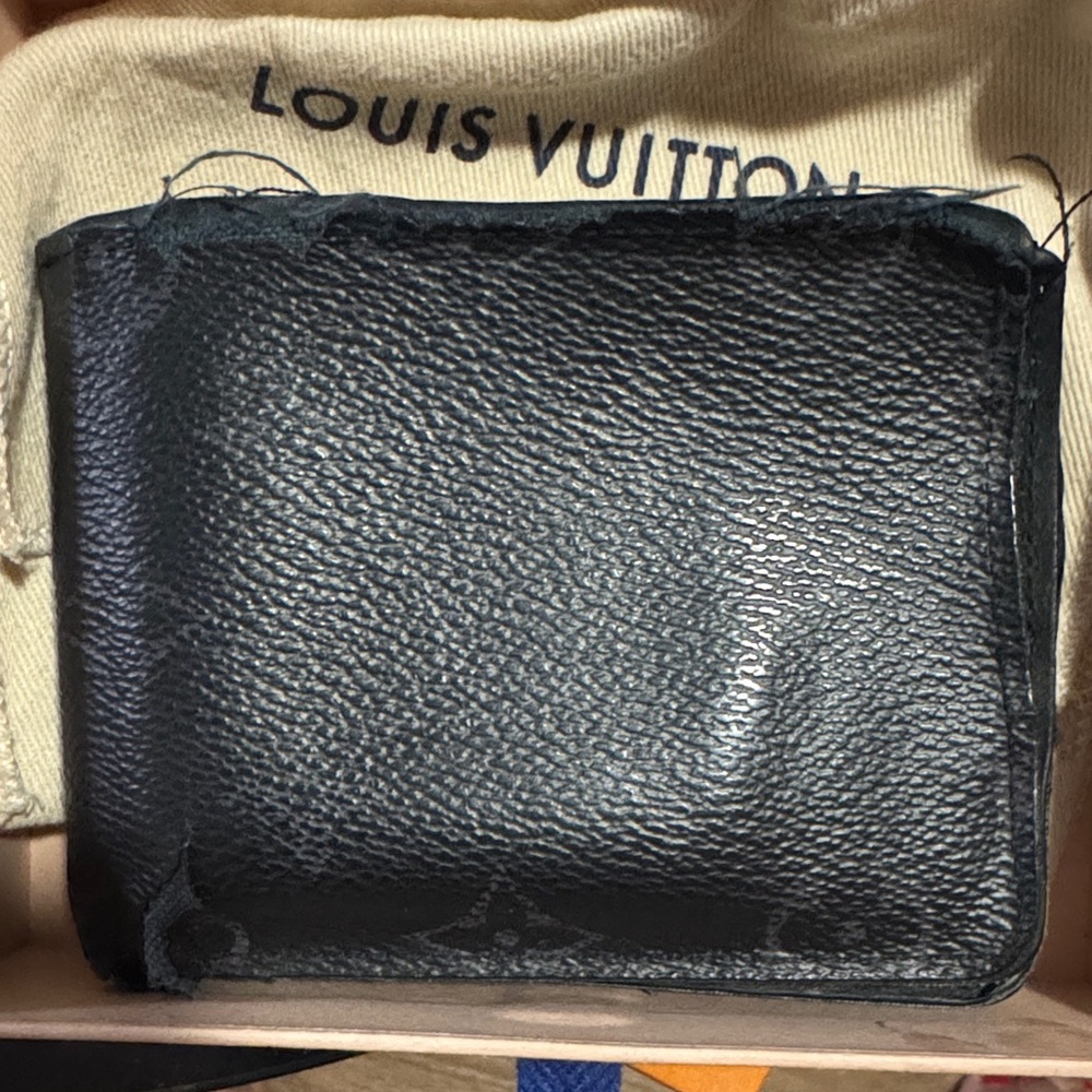 Louis Vuitton Dark Leather Men's Wallet